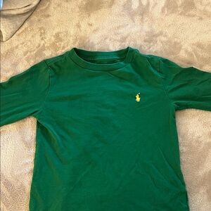 Polo by Ralph Lauren Kids' Forest Green Long Sleeve Tee